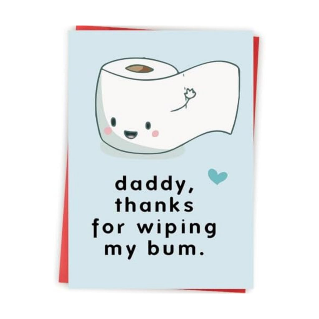 Funny First Fathers Day Card Gift for New Dad