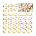 APTWOW Gold Napkin Rings Set of 200, Thanksgiving Christmas Table Decor
