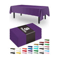 Pureegg Plastic Table Cloth Disposable 8 Pack 54 x 108 Inch, Purple