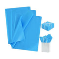 BEISHIDA 100 Sheets Blue Tissue Paper Bulk, Wrapping Tissue Paper for Gift Bags, 14 x 20 Inch Gift Wrap for Birthday Wedding Graduation DIY Crafts Holiday Flowers