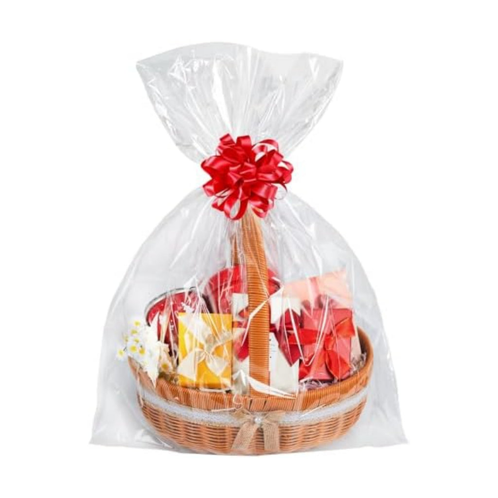 Labeol Clear Cellophane Bags 20Packs 24x30 Inch Gift Wrap