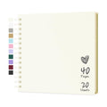 Scrapbook Photo Album 8"x8" 20 Sheets 40 Pages Hardcover Kraft Paper Cream