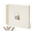 Vienrose Scrapbook Album,80 Pages,10x10 Inch,Beige