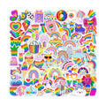 Stickers for Kids,100 PCS Stickers Pack,Rainbow Sticker,Cute Colorful Waterproof Vinyl Art Sticker.Stickers for Water Bottles,Skateboards and Notebooks,Sticker for Teens Girls Kids