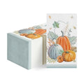 Horaldaily 50Pcs Fall Paper Napkins, Watercolor Pumpkin