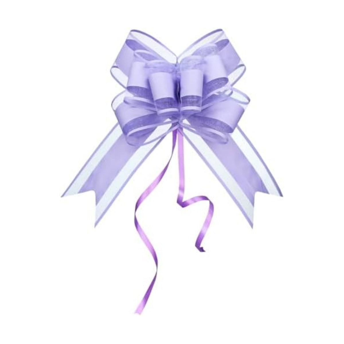 WEWILUCK Fancy Light Purple Pull Bows for Gift Wrapping, 6 Inch, 15 Pack