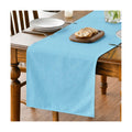 Artoid Mode Light Blue Table Runner, Seasonal Summer Washable Kitchen Dining Table Decoration for Home Party Decor 13x72 Inch