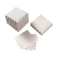100 Pack Cocktail Napkin 2-Ply Scalloped Edged White Napkins 5 x 5IN