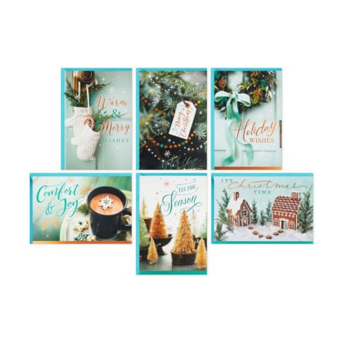 Hallmark Christmas Cards with Envelopes, Assorted 72-Pack (Comfort and Joy)