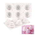 Sakolla 2 Pack 3 Tier Mini Cake Molds, 6 Cavity Silicone Cake Molds for Baking Cake Pop, Cakesicle, Brownie and Mousse (Confetti)