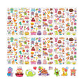 UPINS 12 Sheets Happy Birthday Stickers for Kids 3D Puffy Foam Decals