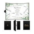 Holkcog Retirement Decorations Watercolor Leaf Retirement Signature Book