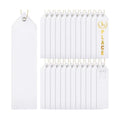 Lyrow 36 Pieces White Blank Award Ribbons Plain DIY Medal Prize Participant Show Ribbons with Attached Card and Rope for Competitions Sports Events 1st, 2nd, 3rd Place