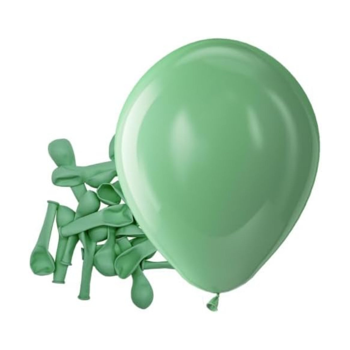 Bezente Sage Green Latex Matte Party Balloons 150 Pack 5 inch Small