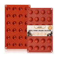 HKNMTT Silicone Semi-Sphere Molds 24 Cavities 2-Pack 1.2" for Chocolate Truffles Jelly Fat Bombs Gelatina, Small Baking Round Half Sphere Candy Moulds, Homemade Freeze Food Grade BPA Free Oven Safe