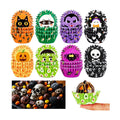 AUGSUN 800pcs Halloween Mini Cupcake Liners Paper Cups, 8 Designs