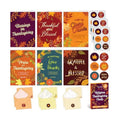 Decorably 18 Pack Foiled 5x7in Thanksgiving Cards Religious