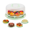 NPLUX Cake Carrier with Lid and Handle Green Cake Containers, BPA-Free