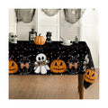 Horaldaily Halloween Tablecloth 60 x 84 Inch Rectangular Jack-O-Lantern Cat