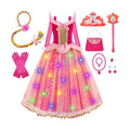Meland Light Up Princess Dress for Girls Ages 3-10, Halloween Costume Party