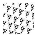 MAQIHAN 98ft Checkered Flag Banner - Black and White Racing Pennant Decor