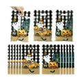 Haooryx Little Boo Pumpkin Party Favor Bags Halloween Plastic Gift Bags