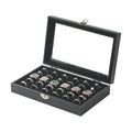 Ring Organizer Box for Jewelry,Rings Cufflinks Storage Case,Black