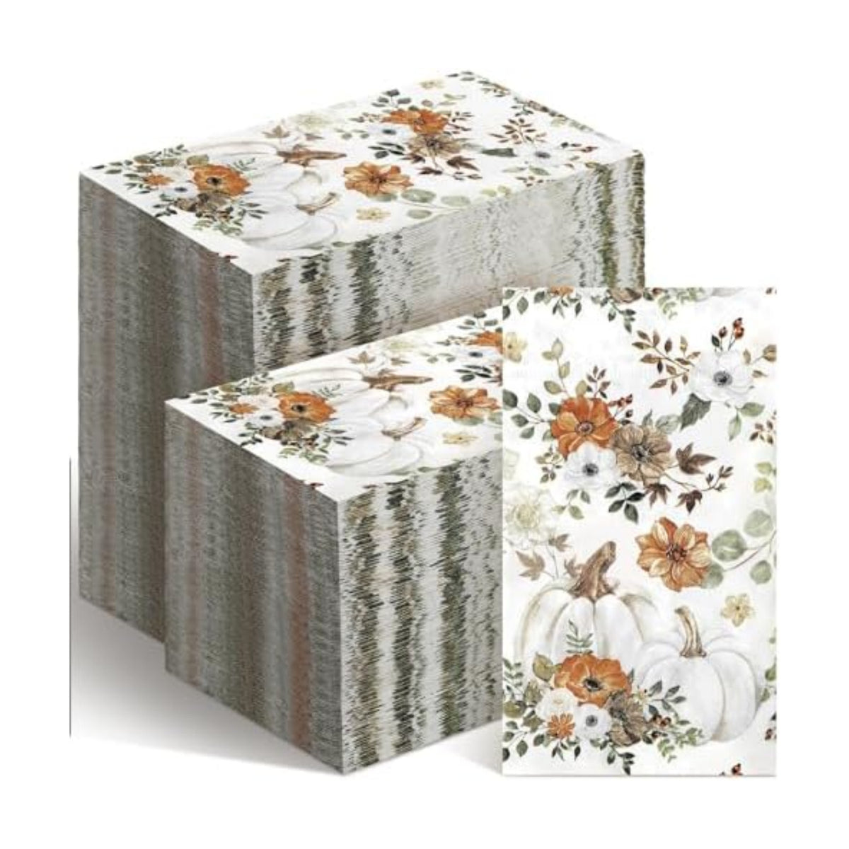 Seajan 200 Pcs Fall Disposable Hand Towels for Bathroom Paper Guest Napkins
