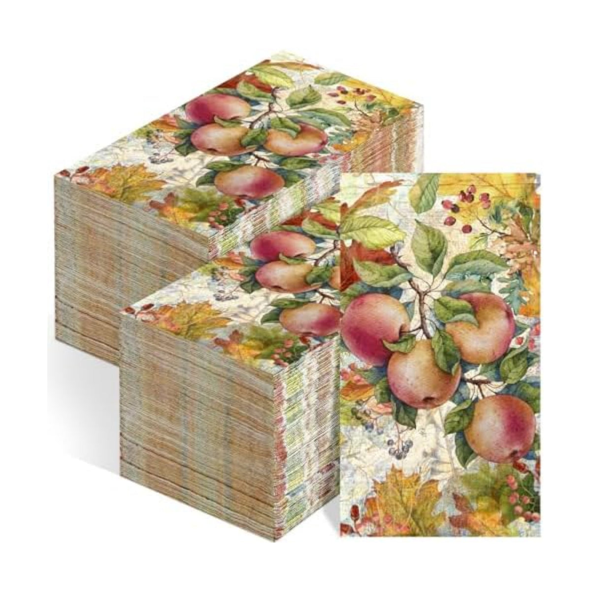 Seajan 200 Pcs Disposable Paper Hand Towels for Bathroom Fall Apple