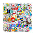 DothRayan Volleyball Stickers Pack, 100PCS Vinyl Waterproof Volleyball Sports Stickers for Water Bottle, Volleyball Sticker Gifts for Kids Teens Adult Team Players Coach