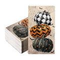 JarThenaAMCS 100Pcs Halloween Guest Napkins, Vintage Spiderweb Pumpkin