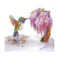 CUTPOPUP HummingBird Wisteria Pop Up Birthday Cards for Women, 3D Flowers Birthday Greeting Card for Her Wife Mum Valentines Card Anniversary Happy Mothers Day Cards (Wisteria) US8-AN162US