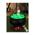 Halloween Decorations Outdoor Indoor,Large Witches Cauldron on 52" Tripod with String Lights, Skeleton and Eyeballs,Hocus Pocus Decor,Witches Cauldron for Yard Patio Garden Lawn Decorations.