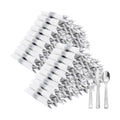 400PCS Silver Wrapped Silverware Set Disposable Hammered for Wedding