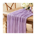Purple Table Runner, 10FT Boho Lavender Lilac Cheesecloth Table Runner for Romantic Wedding Butterfly Birthday Baby Shower Bridal Shower Party Decorations