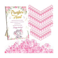 Thyle 51 Pcs Pink Elephant Pacifier Hunt Baby Shower Games Include Hunt Sign 50 Acrylic Pacifiers It's a Girl Pink Elephant Theme Baby Shower Game Decoration Gift Sets for Gender Reveal Party Decor