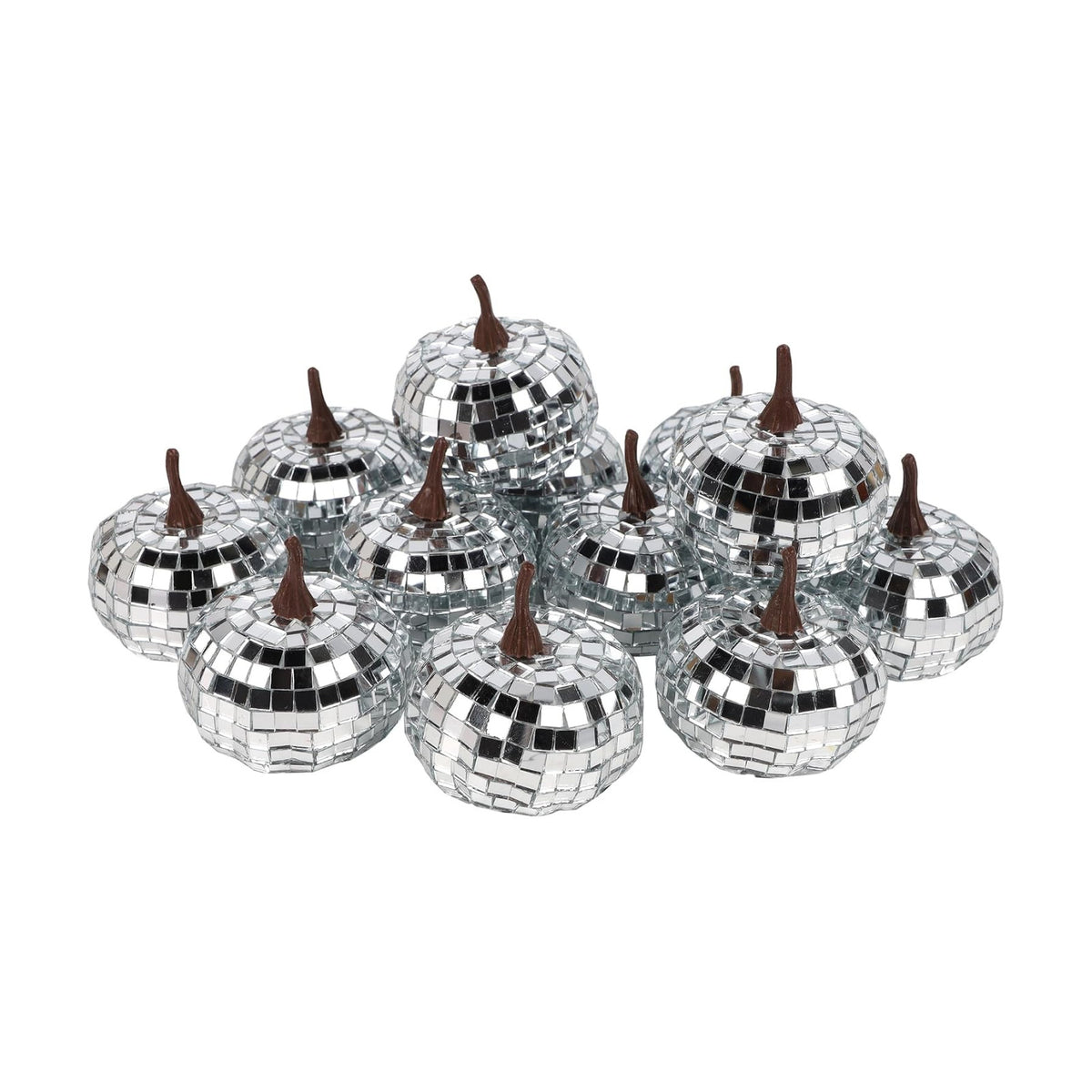 winemana 12 Pack Halloween Disco Pumpkin Halloween Table Centerpieces Decor