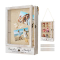 AW Bridal 11x16 Wedding Shadow Box Display Case, Bridal Shower Gifts, White