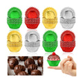 AUGSUN 400pcs Christmas Mini Foil Cupcake Liners Golden Red Green Silver