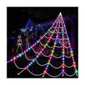 Light Up Halloween Spider Web: Halloween Decoration Outdoor LED Giant Web