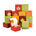 24 Pcs Fall Treat Boxe with Window Cookie Bakery Candy Gift Box, Leaves