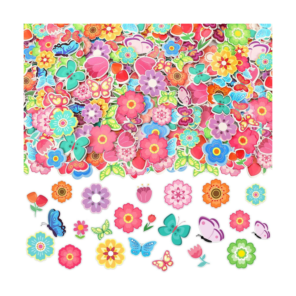 600Pcs Flower Foam Stickers Spring Butterfly Adhesive Stickers