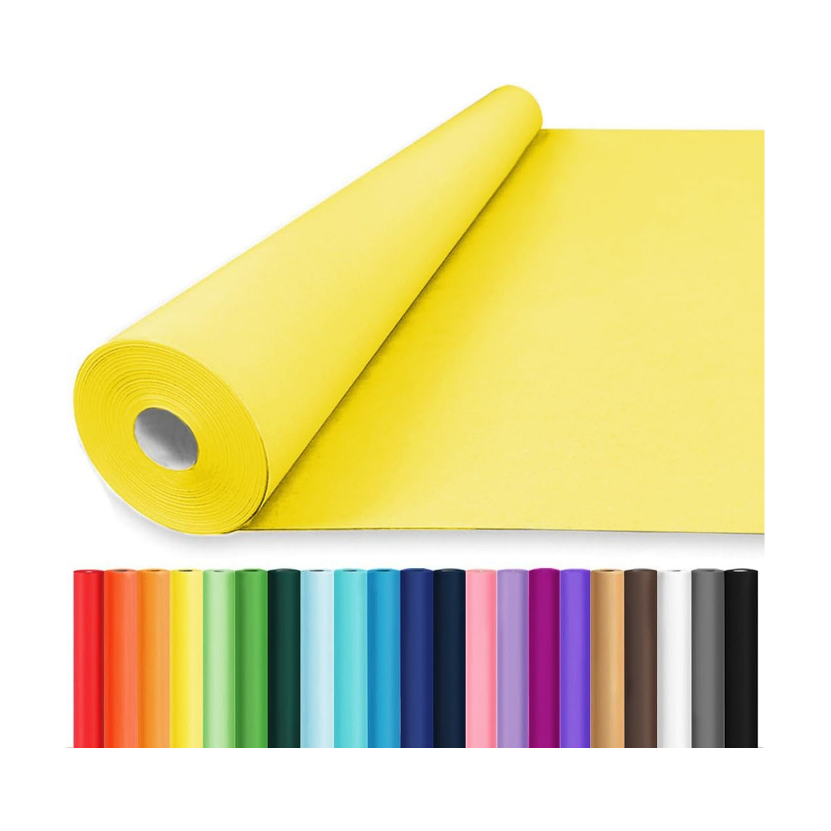 Vanhench 36" x 2400" (200') Yellow Wrapping Paper Roll