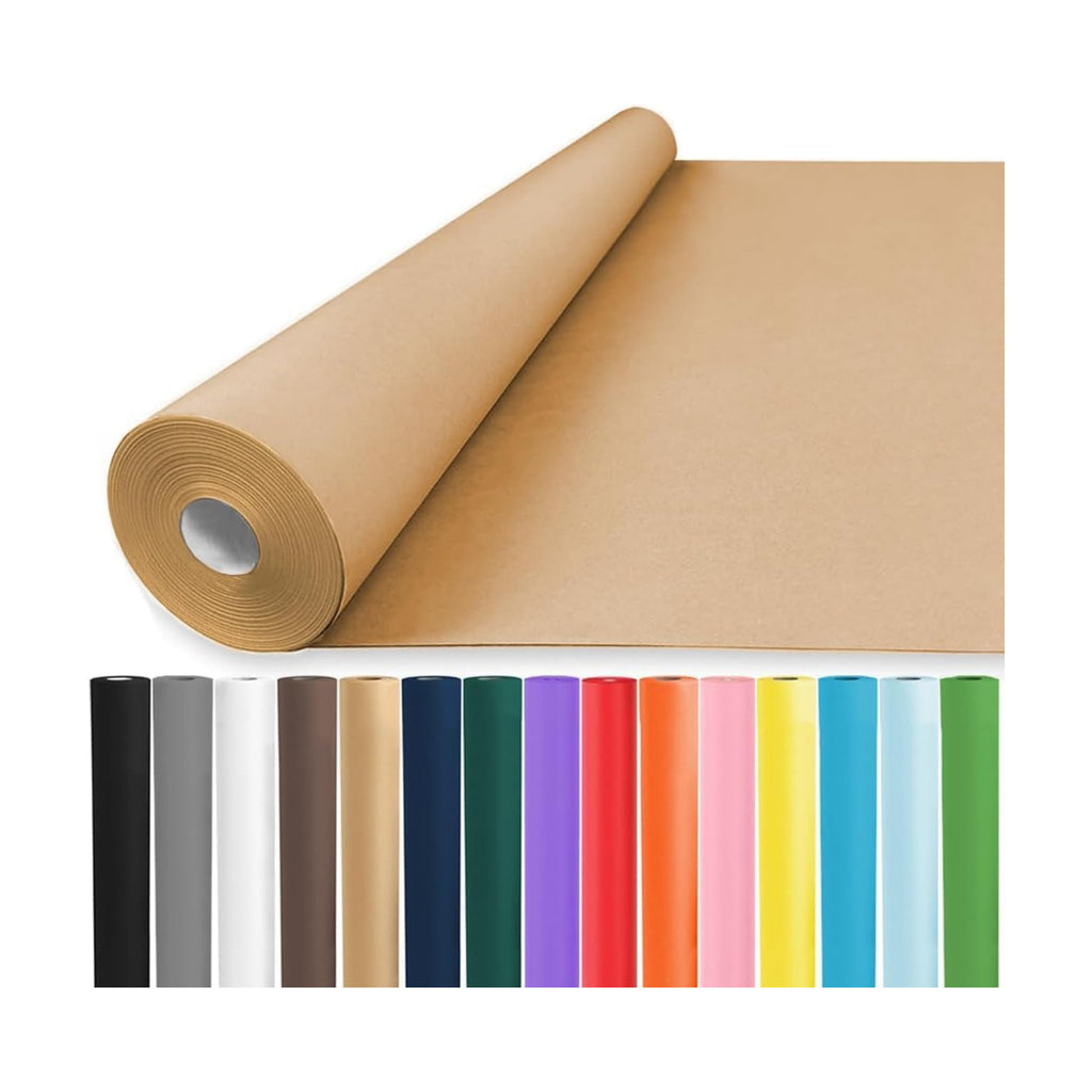 Vanhench 17.5" x 3600" (300') Brown Kraft Paper Roll