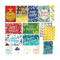 Decorably 40 Pack Foil Embossed 5x7in Assorted Holiday Cards Bulk
