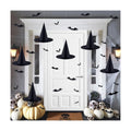 6PCS Halloween Witch Hats 98 FT Nylon Cord 24 Bats for Porch Yard Deco