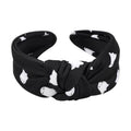 Halloween Headbands for Women Gifts Spooky Ghost Knotted Wide Headband Halloween Hair Accessories Makeup Hair Hoop