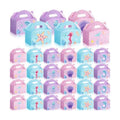 24 Pcs Mermaid Party Favors Treat Boxes Shell Pearl Mermaid Gift Bags