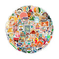 100Pcs India Stickers for Water Bottle and Laptop - India Party Supplies & Decorations, Waterproof Vinyl Decals, Indian Flag and Culture Stickers, Gifts for Women & Men