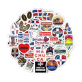 100Pcs Dominican Republic Stickers for Water Bottle and Laptop - Dominican Republic Party Supplies & Decorations, Waterproof Vinyl Decals, Flag and Culture Stickers, Gifts for Women & Men